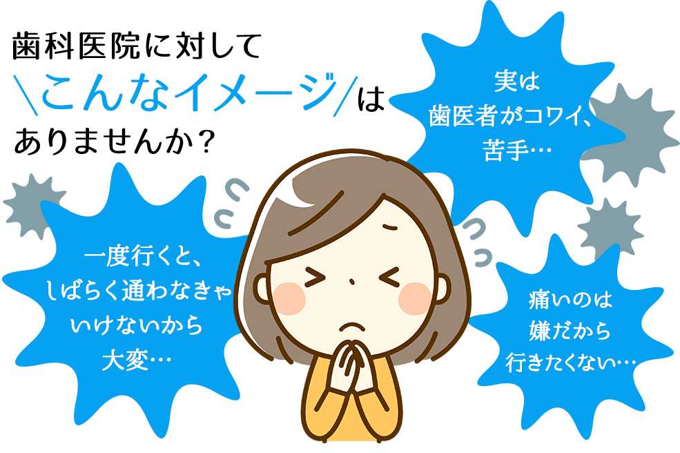 歯科医院に対してこんなイメージはありませんか?